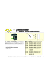 Thumbnail of document Data Sheet - Series LTTJ Current Transformer